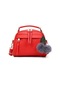 Kırmızı Yeni Kadın Haberci Çanta İlkbahar / Yaz Eğimli Omuz Deri Çanta, Seçenek: 22 18 11cm