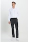 AC&Co / Altınyıldız Classics Erkek Antrasıt Slim Fit Dar Kesim Beli Bağlamalı Yan Cep Gofre Desenli  Pantolon