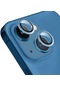 Forzacase İphone 14 İle Uyumlu Kamera Camı Lens Koruyucu Halka Seti - Fc381 Mavi
