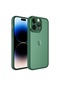 Kilifone - İphone Uyumlu İphone 14 Pro Max - Kılıf Sert Kamera Korumalı Post Kapak - Koyu Yeşil