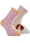 Be Cool Bolero Desenli 2'li Kaydırmaz Çorap Kız Bebek 23KBOLKKYD007