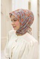 Silk Home Soft Eşarp 73078-09 Turuncu, Yeşil, Mavi, Eflatun