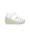 Elit Sis1620 Kadın Deri Dolgu Topuk Sandalet Beyaz-beyaz