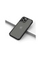 Noktaks - iPhone Uyumlu 12 Pro - Kılıf Kalınlaştırılmış Kenar Tasarımlı Sert Roll Kapak - Siyah