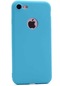 Noktaks - iPhone Uyumlu 7 - Kılıf Mat Renkli Esnek Premier Silikon Kapak - Turkuaz