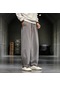 Ikkb Moda Gündelik Bol Erkek Geniş Paça Pantolon - Gri