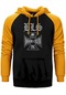 Black Label Society Doom Crew Sarı Renk Reglan Kol Kapşonlu Sweatshirt