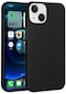 Kilifone - İphone Uyumlu İphone 15 - Kılıf Mat Renkli Esnek Premier Silikon Kapak - Siyah