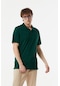 Fullamoda Basic Polo Yaka Düğmeli Tişört- Yeşil 23YERK5258180194-Yeşil
