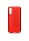 Mutcase - Realme Uyumlu 6 Pro - Kılıf Mat Renkli Esnek Premier Silikon Kapak - Kırmızı