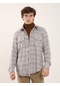 Dufy Gri Erkek Regular Fit Klasik Yaka Uzun Kol Gömlek - 97856