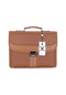 Case Club 2007 Laptop Evrak Çantası 15,6 İnç Kilit Mekanizmalı Omuz Askılı Taba