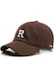 Bba Beyzbol Şapkası Yaz Mektup Nakış Beyzbol Şapkası Kahverengi