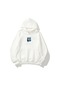 The Champ Clothing Kapüşonlu İçi Polar Starry Night Baskılı Beyaz Unisex Oversize Hoodie Sweatshirt Beyaz