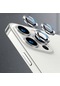iPhone Uyumlu 12 Pro Cl-07 Lens Koruma Taşlı Parlak Renkli Kamera Koruyucu Cl-08 - Gümüş