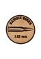 Damsız Girer 7,62 Mm -yuvarlak Deri Peç - Arma - Leather Patch Bej