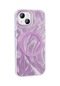 Mutcase - İphone Uyumlu İphone 15 - Kılıf Magsafe Şarj Özellikli Fırça Boya Desenli Palet Kapak - Pembe