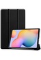 Kilifone - Galaxy Uyumlu Galaxy Tab S7 Fe Lte T737-t736-t733-t730 - Kılıf Smart Cover Stand Olabilen 1-1 Uyumlu Tablet Kılıfı - Siyah