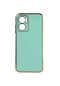 Noktaks - Xiaomi Uyumlu Xiaomi Redmi Note 11e - Kılıf Parlak Renkli Bark Silikon Kapak - Açık Yeşil