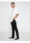 Koton Basic Gabardin Pantolon Slim Fit Düğme Detaylı Cepli Siyah 3sam40010hw 3SAM40010HW999