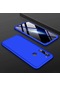 Kilifone - Xiaomi Uyumlu Redmi Note 8 - Kılıf 3 Parçalı Parmak İzi Yapmayan Sert Ays Kapak - Mavi