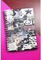Star Gril Tasarıımlı Spiralli Sticker'lı Tarihsiz Konuşan Ajanda Haftalık Planlayıcı Defter