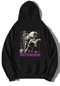 Brz Collection Unisex Oversize Asteroids Hoodie-siyah