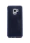 Tecno - Samsung Galaxy Uyumlu A8 Plus 2018 - Kılıf Simli Koruyucu Shining Silikon - Siyah
