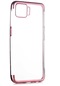 Kilifone - Oppo Uyumlu A73 - Kılıf Dört Köşesi Renkli Arkası Şefaf Lazer Silikon Kapak - Rose Gold
