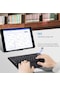 Redway Pro 7 7" Uyumlu Kablosuz Bluetooth Şarj Edilebilir Touchpad'li Q Klavye - Siyah