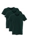 Adam Boxes V Yaka T-shirt N-simplo 3'lü Paket - Koyu Yeşil