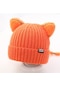 Ikkb Kedi Kulak Şapka Çocuk Sonbahar Ve Kış Batı Tarzı Sıcak Kahve Portakal