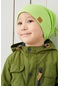 Fıstık Yeşili Erkek Bebek Çocuk Şapka Bere El Yapımı Rahat Cild Dostu %100 Pamuklu Kaşkorse-7168-yeşil