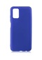 Tecno-Samsung Galaxy Uyumlu A03s - Kılıf Mat Renkli Esnek Premier Silikon Kapak - Saks Mavi