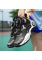 Snapbuy Erkek Ayakkabıları Gençlik Basketbol Profesyonel Pratik Öğrenci Ayakkabıları Erkek Büyük Çocuk Dönen Düğme Spor Ayakkabıları Antrasit - Siyah