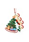 Xiaoqityh- Kişiselleştirilmiş Aile Yılbaşı Ağacı Süsleme Kişiselleştirilmiş Hayatta Kalan Aile Kolye Mini Noel Ağacı Asılı Kolye-4 .