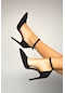 La Limar Süet Stiletto Sivri Burun Kadın Topuklu Ayakkabı