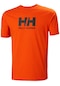 Helly Hansen Logo Erkek Turuncu Bisiklet Yaka Tişört
