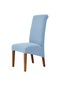Yüksek Sırt Ve Evrensel Yüksek Elastikiyet Sandalye Örtüsü Jakarlı M Xl Boyutu Light Blue M Size 45-58cm Light Blue