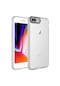 Noktaks - iPhone Uyumlu 8 Plus - Kılıf Sert Kamera Korumalı Post Kapak - Renksiz