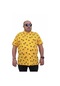 Starbattal Erkek Büyük Beden Polo Yaka Tişört Palm 24460 Sarı-sarı
