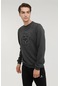 Lumberjack 2WSD40012 Bisiklet Yaka Aron Erkek Sweatshirt Antrasit