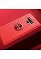 Kilifone - Samsung Uyumlu Galaxy Note 9 - Kılıf Yüzüklü Auto Focus Ravel Karbon Silikon Kapak - Kırmızı
