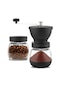 Aacbxiaoqityh- Manuel Kahve Değirmeni Ayarlanabilir Kahve Makinesi Yüksek Kapasiteli Kahve Çekirdeği Öğütücü Taşınabilir El Kahve Makinesi Kahve Aksesuarları D