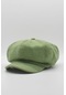 Kadın Yün Kasket Fıstık Yeşil Kaşe Şapka - Tek Ebat