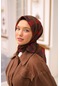 Silk Home Soft Eşarp 73074-45 Siyah, Tarçın, Mürdüm, Parlak Turuncu