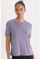 DeFactoFit Standart Fit Bisiklet Yaka Sporcu Basic Düz Kısa Kollu Tişört D2296AX25SPPR505