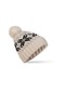 Ikkb Sıcak Kazak Örme Kar Şapkası Çocuk Şapkası Bej