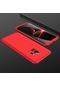 Kilifone - Samsung Uyumlu Galaxy S9 Plus - Kılıf 3 Parçalı Parmak İzi Yapmayan Sert Ays Kapak - Kırmızı