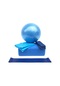 Lixada 5 Adet Yoga Ekipman Seti Yoga Topu Yoga Blokları Germe Kayışı Dahil Mavi